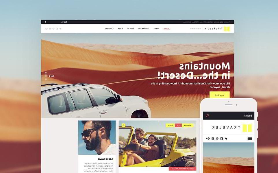 TripTastic - Travel Blog WordPress Theme